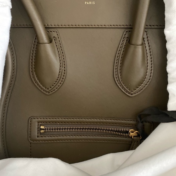 Celine mini in khaki green - Picture 7 of 9